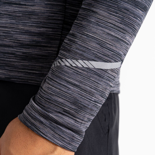 Dare2b Heren accelerate space dye jersey t-shirt met lange mouwen UTRG8598_charcoalgrey large