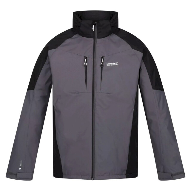 Regatta Heren calderdale waterdichte jas UTRG8086_darkgreyblack large
