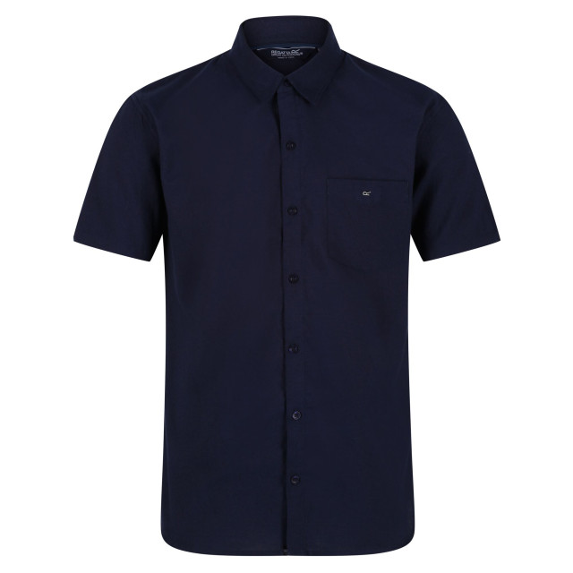 Regatta Heren mikel oxford overhemd met korte mouwen UTRG7270_navy large