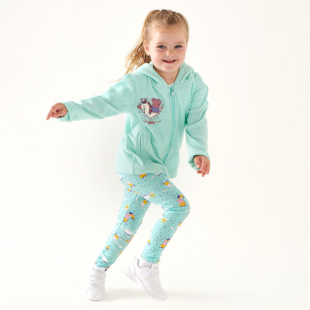 Regatta Peppa pig marl hoodie voor babymeisjes UTRG7408_arubablue large