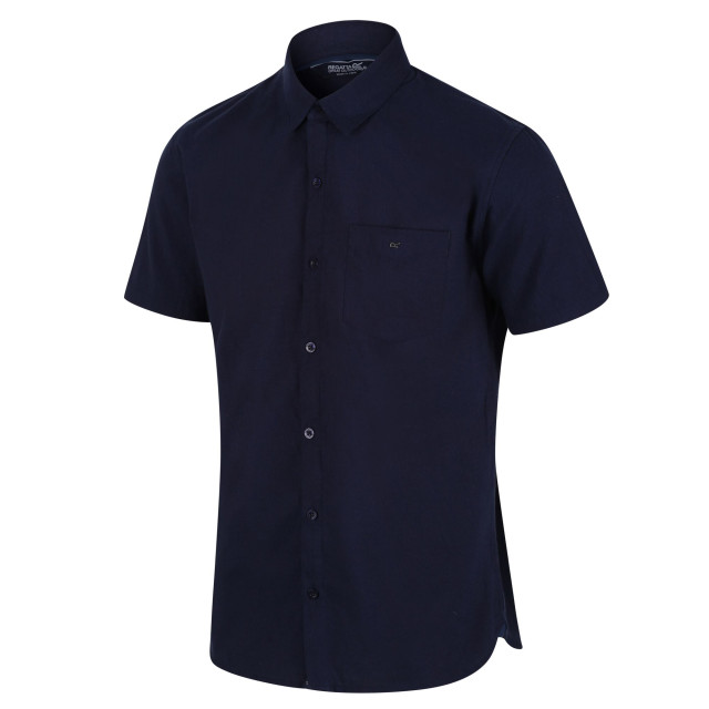 Regatta Heren mikel oxford overhemd met korte mouwen UTRG7270_navy large