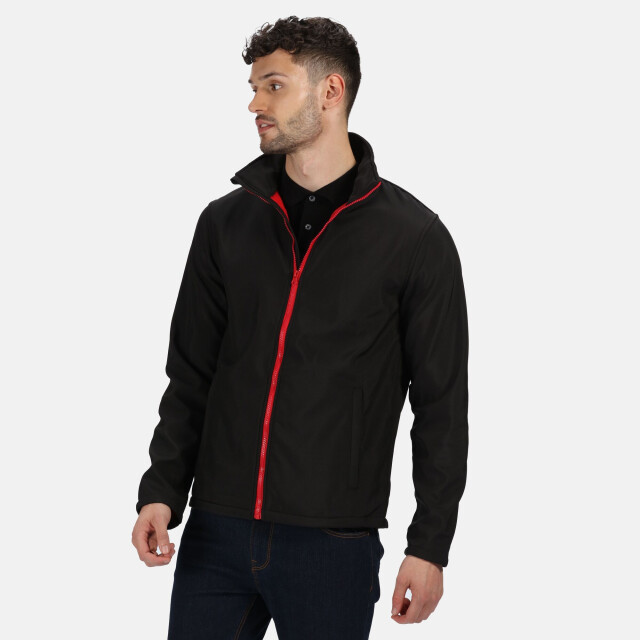 Regatta Heren ablaze printable softshell jas UTRG3560_blackclassicred large