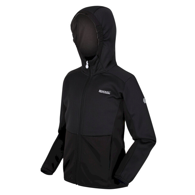 Regatta Kinder/kids highton full zip fleece jas UTRG7389_black large
