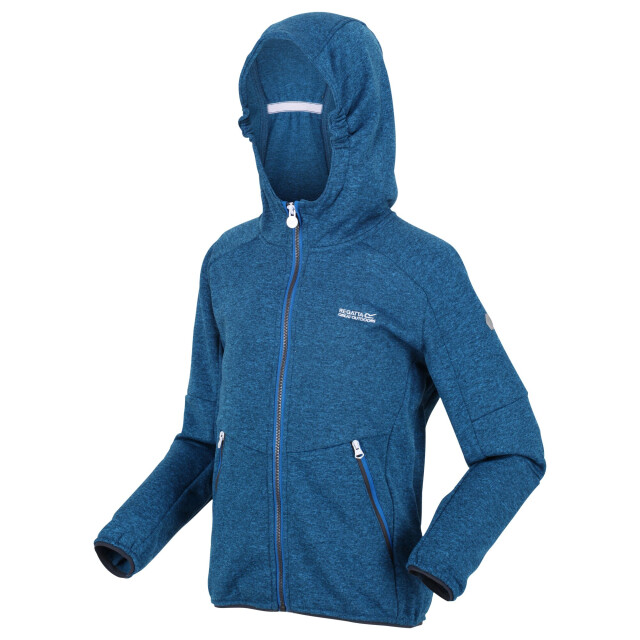 Regatta Maxwell marl soft shell jas voor kinderen/kinderen UTRG7639_imperialblue large