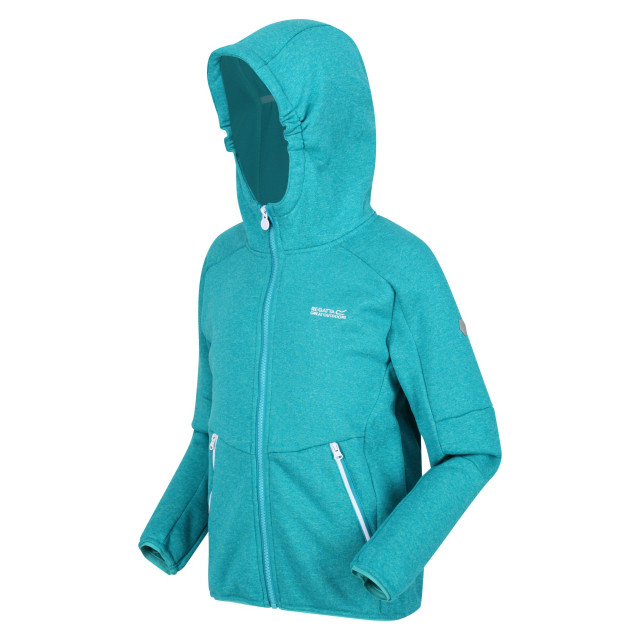 Regatta Maxwell marl soft shell jas voor kinderen/kinderen UTRG7639_enamel large