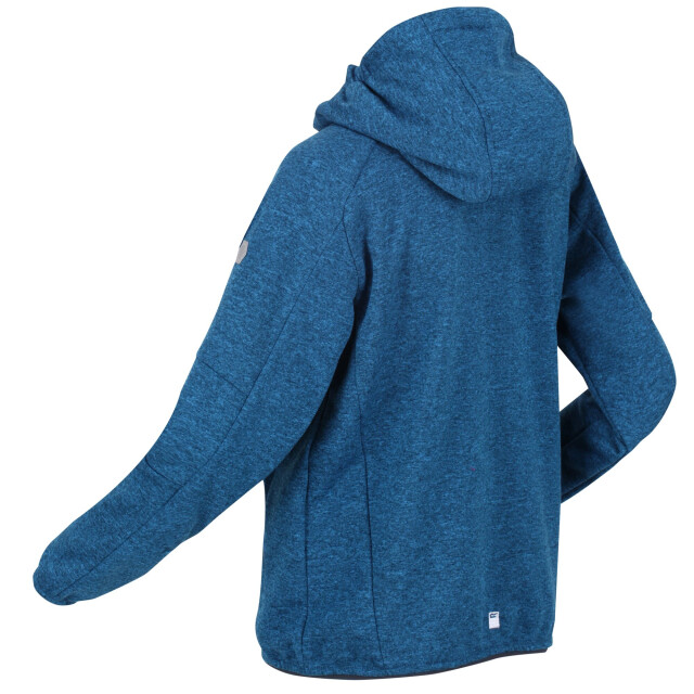 Regatta Maxwell marl soft shell jas voor kinderen/kinderen UTRG7639_imperialblue large