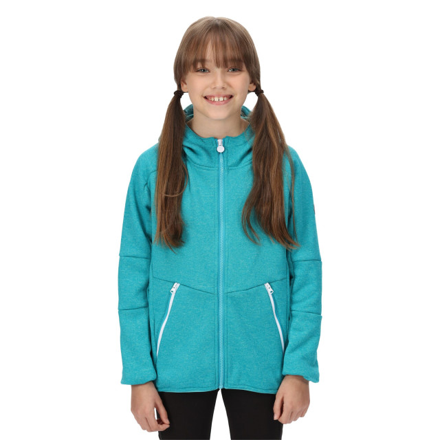 Regatta Maxwell marl soft shell jas voor kinderen/kinderen UTRG7639_enamel large