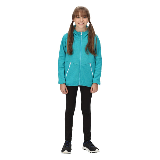 Regatta Maxwell marl soft shell jas voor kinderen/kinderen UTRG7639_enamel large