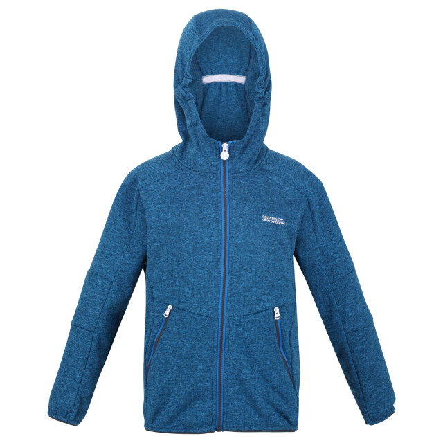Regatta Maxwell marl soft shell jas voor kinderen/kinderen UTRG7639_imperialblue large
