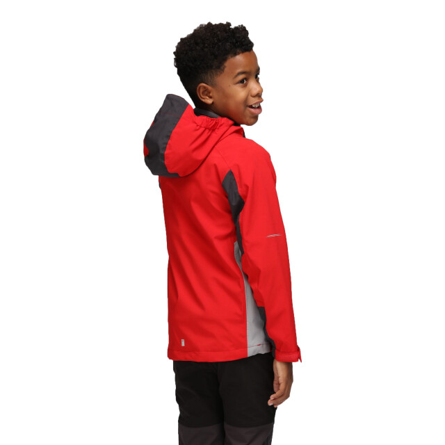 Regatta Kinder/kids highton iii waterdichte jas UTRG7540_chineseredash large