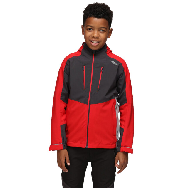 Regatta Kinder/kids highton iii waterdichte jas UTRG7540_chineseredash large