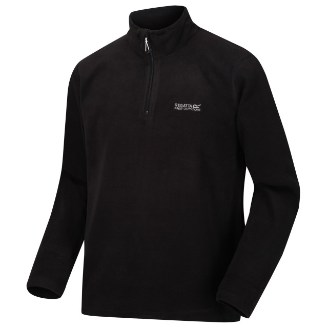 Regatta Geweldig voor buiten heren thompson half zip fleece sweater UTRG1390_black large