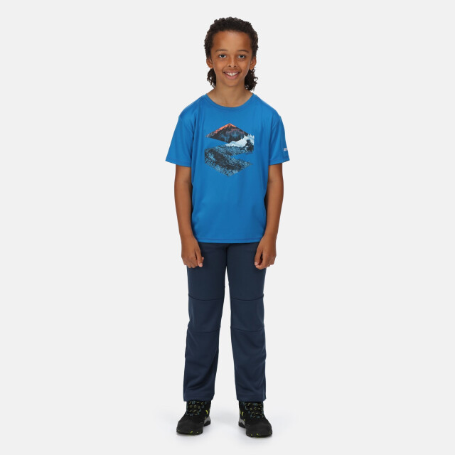 Regatta Kinderen/kinderen alvarado vi berg t-shirt UTRG6877_imperialblue large