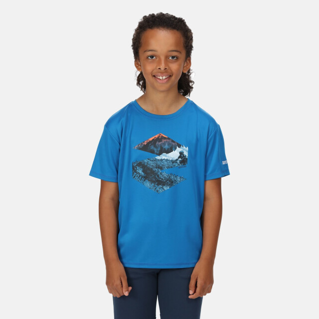 Regatta Kinderen/kinderen alvarado vi berg t-shirt UTRG6877_imperialblue large