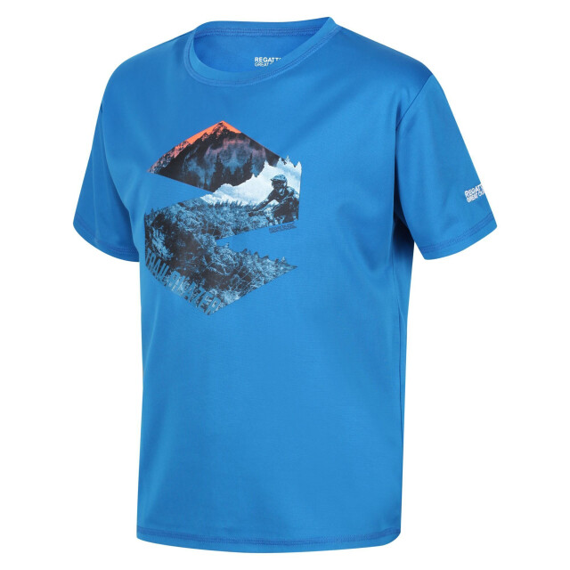 Regatta Kinderen/kinderen alvarado vi berg t-shirt UTRG6877_imperialblue large