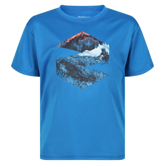 Regatta Kinderen/kinderen alvarado vi berg t-shirt UTRG6877_imperialblue large