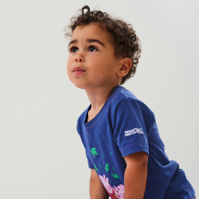 Regatta Kinderen/kinderen peppa pig sterren t-shirt UTRG7595_imperialblue large
