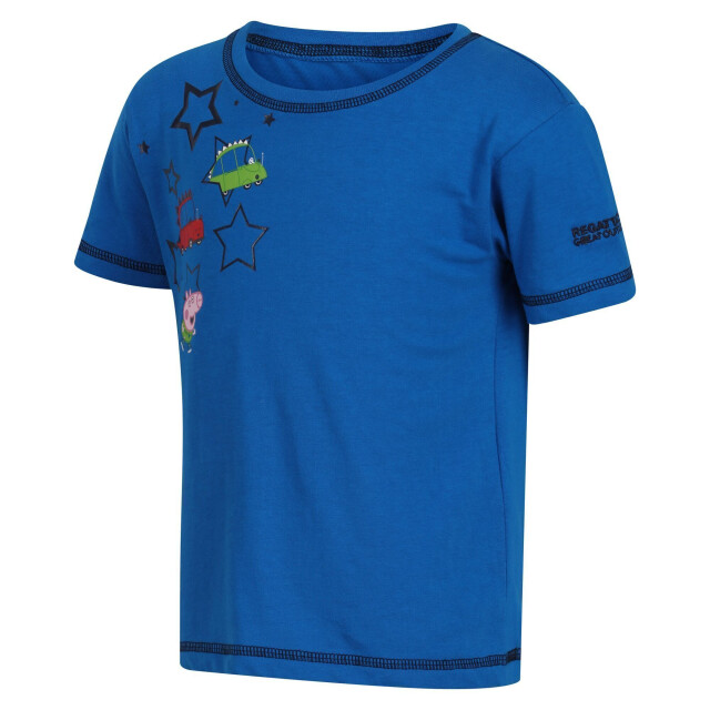 Regatta Kinderen/kinderen peppa pig sterren t-shirt UTRG7595_imperialblue large