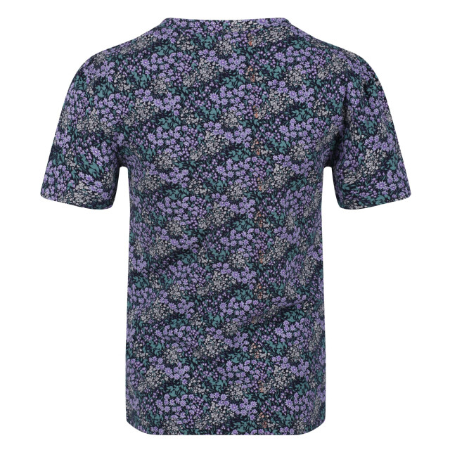 Regatta Kinderen/kinderen bosley v ditsy print t-shirt UTRG7330_navy large