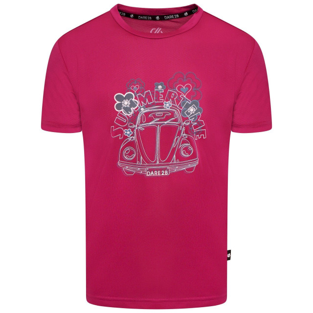 Dare2b Kinderen/kinderen rechtmatige auto gerecycleerd t-shirt UTRG7484_fuchsia large