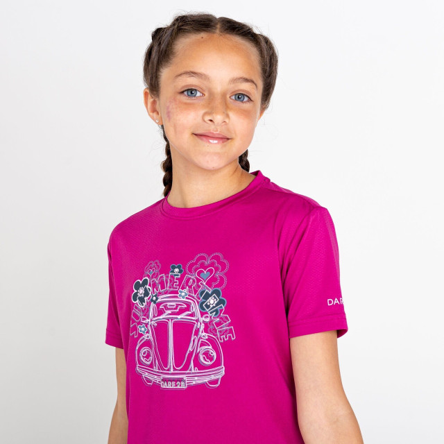 Dare2b Kinderen/kinderen rechtmatige auto gerecycleerd t-shirt UTRG7484_fuchsia large