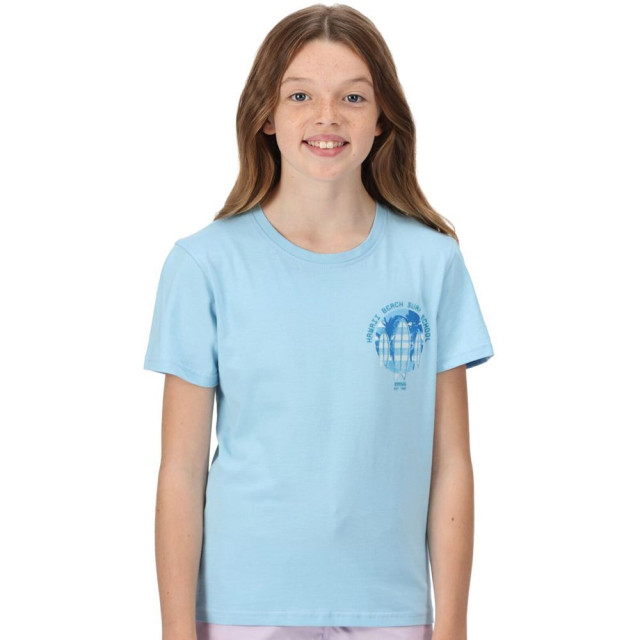 Regatta Kinder/kids bosley v bedrukt t-shirt UTRG7443_powderblue large