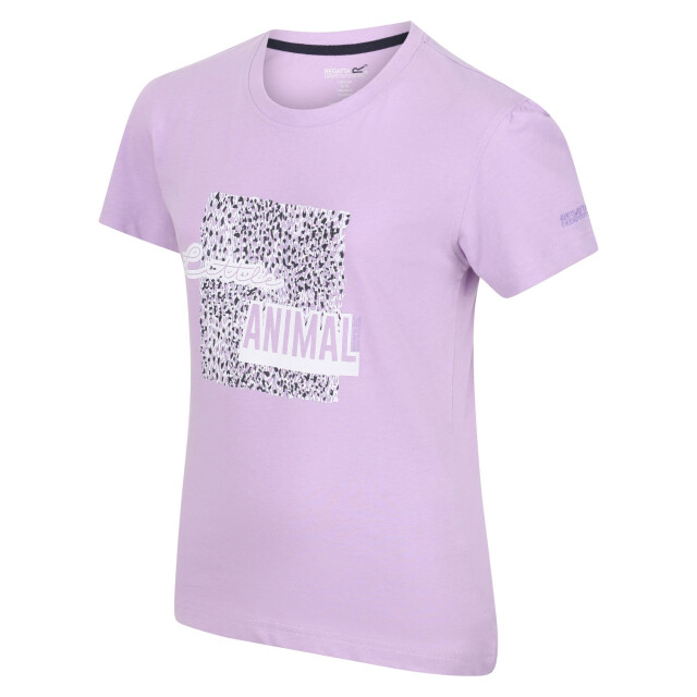 Regatta Kinderen/kinderen bosley v grafisch print t-shirt UTRG7336_pastellilac large