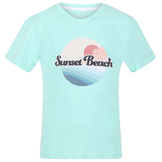 Regatta Kinderen/kinderen bosley v sunset t-shirt UTRG7427_arubablue large