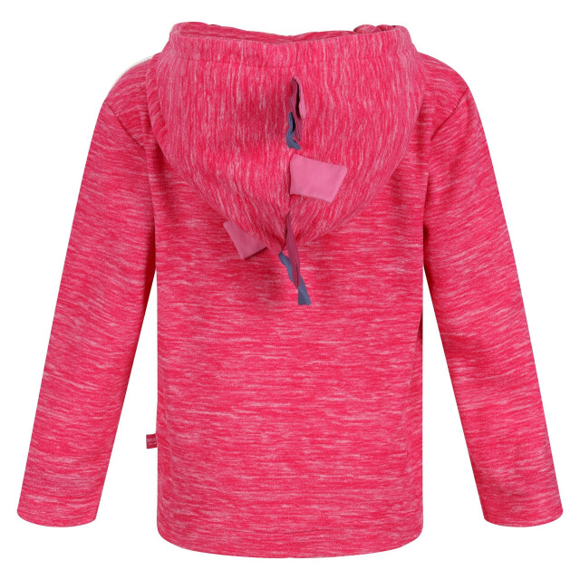 Regatta Kinder/kids peppa pig marl fleece full zip hoodie UTRG7796_pinkfusion large