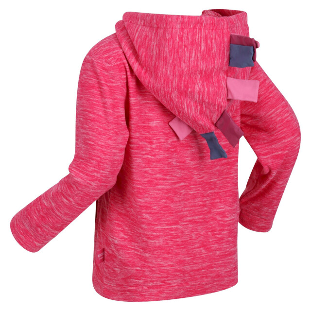 Regatta Kinder/kids peppa pig marl fleece full zip hoodie UTRG7796_pinkfusion large