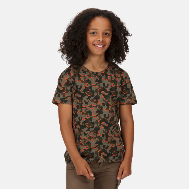 Regatta Kinderen/kinderen bosley v camo t-shirt UTRG7367_grapeleaf large