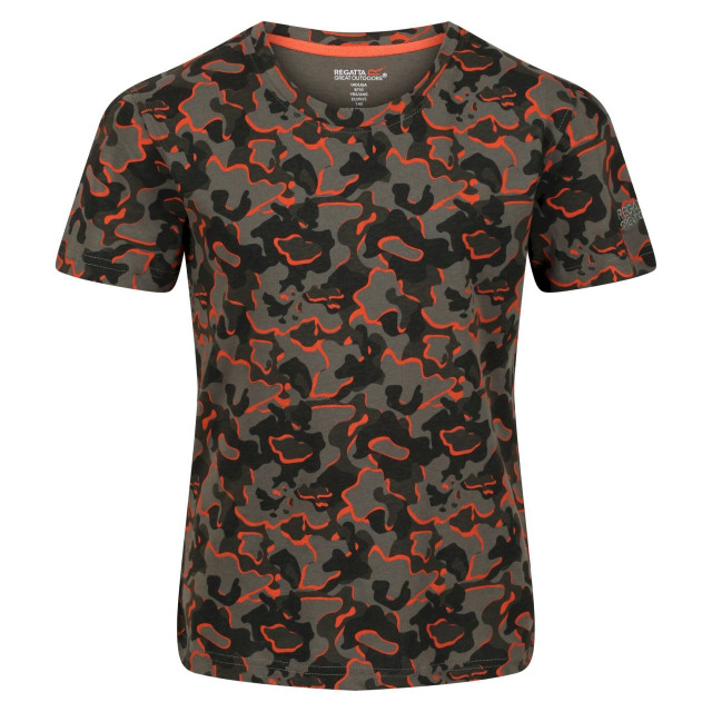 Regatta Kinderen/kinderen bosley v camo t-shirt UTRG7367_grapeleaf large