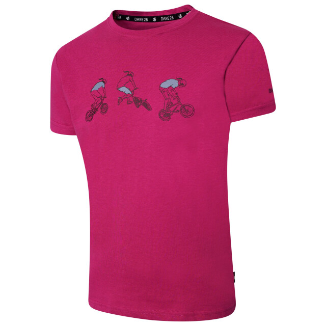 Dare2b Kinderen/kinderen go beyond grafisch t-shirt UTRG5023_fuchsia large