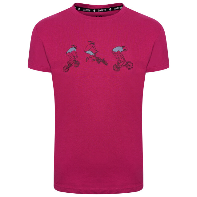 Dare2b Kinderen/kinderen go beyond grafisch t-shirt UTRG5023_fuchsia large