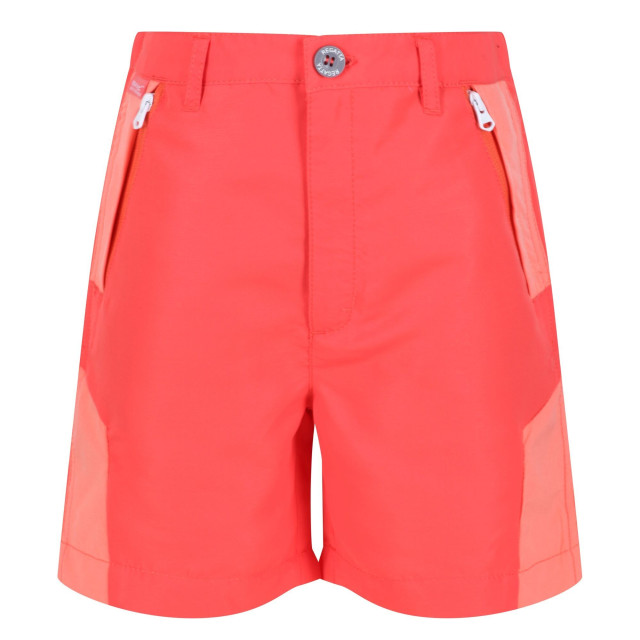 Regatta Sorcer ii bergshorts voor kinderen/kinderen UTRG7216_neonpeachfusioncoral large