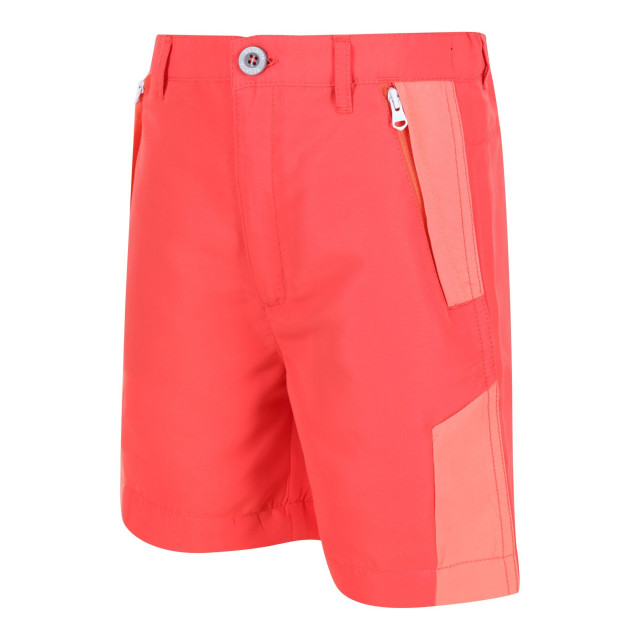 Regatta Sorcer ii bergshorts voor kinderen/kinderen UTRG7216_neonpeachfusioncoral large