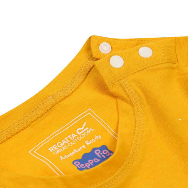 Regatta Kinder/kids peppa pig t-shirt met korte mouwen en opdruk UTRG5945_glowlightyellow large