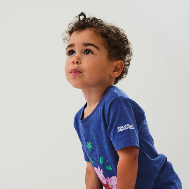 Regatta Kinder/kids peppa pig t-shirt met korte mouwen en opdruk UTRG5945_royalblue large