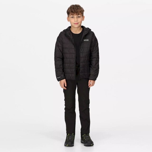 Regatta Childrens/kids hillpack hooded jacket UTRG8443_black large