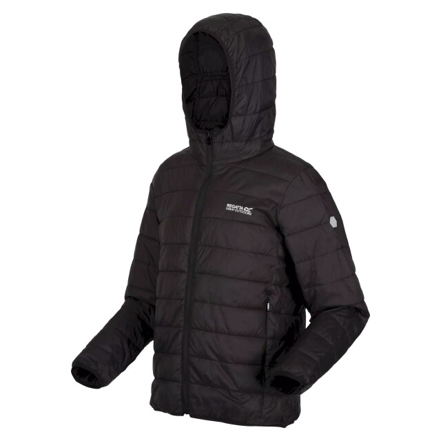 Regatta Childrens/kids hillpack hooded jacket UTRG8443_black large