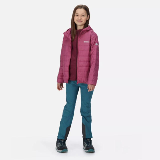 Regatta Childrens/kids hillpack hooded jacket UTRG8443_violet large