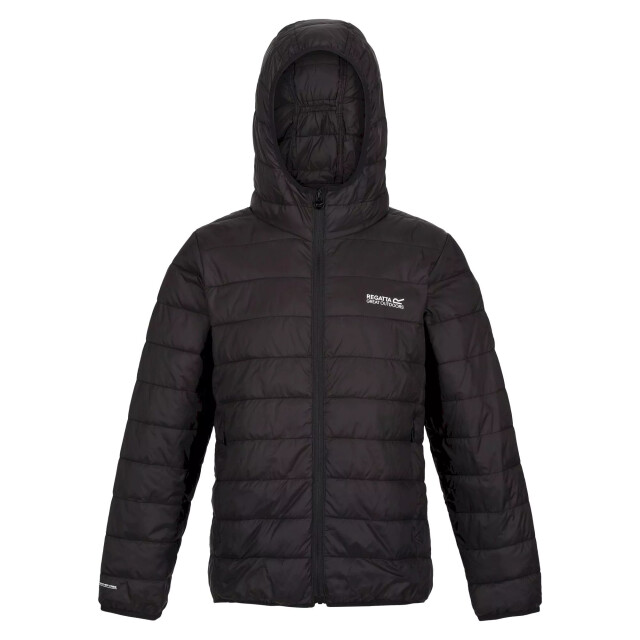 Regatta Childrens/kids hillpack hooded jacket UTRG8443_black large