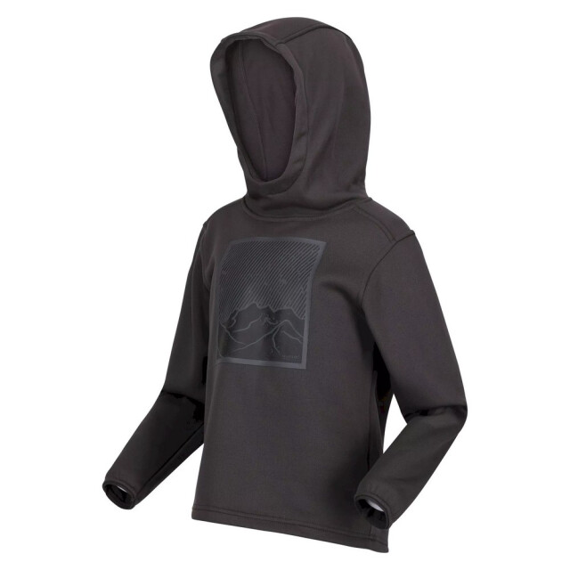 Regatta Kinder/kids highton berg extol stretch hoodie UTRG7989_darkgrey large