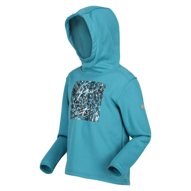 Regatta Kinderen/kinderen highton abstract extol stretch hoodie UTRG7990_pagodablue large