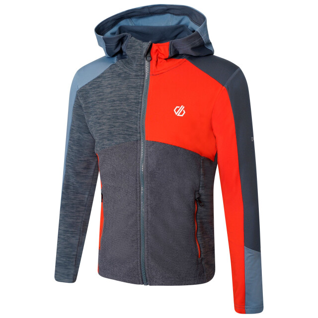 Dare2b Kinder/kids hero core stretch gerecycleerde hoodie UTRG7068_bluestoneoriongrey large