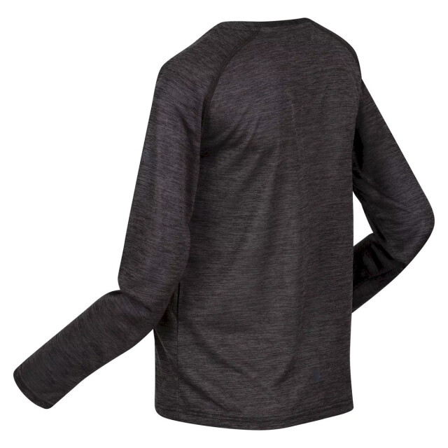Regatta Kinderen/kinderen burlow marl t-shirt met lange mouwen UTRG8233_darkgrey large