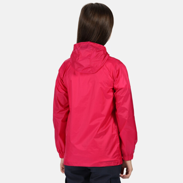Regatta Groot buitenshuis kinderen/kinderen pakket it jasje iii waterdichte packaway zwart UTRG3209_cabaret large