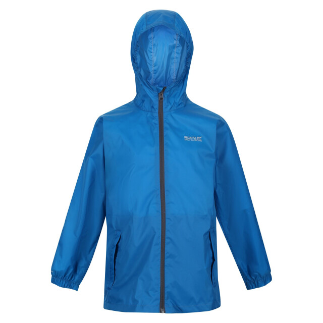 Regatta Groot buitenshuis kinderen/kinderen pakket it jasje iii waterdichte packaway zwart UTRG3209_imperialblue large