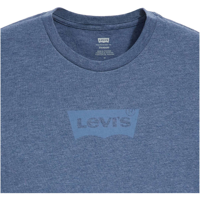 Levi's Graphic crewneck tee blue melange 22491-1450 large