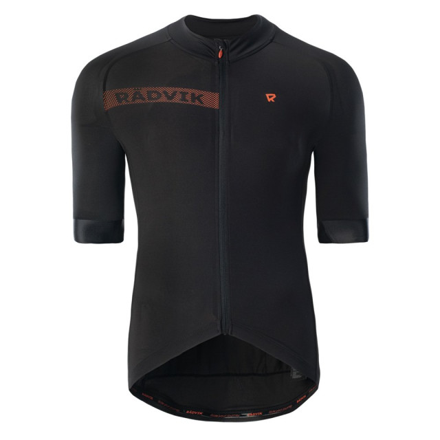 Radvik Heren bravo logo fietstrui UTIG977_blacktangerinetango large